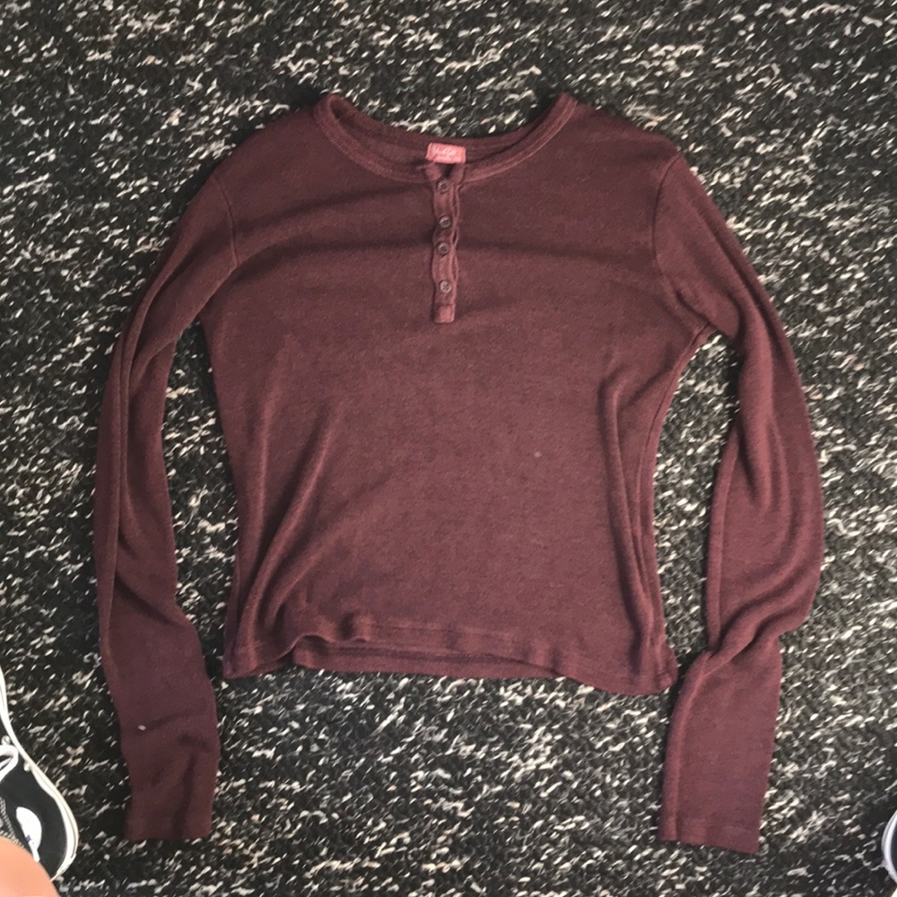 Maroon Brandy Melville Shirt